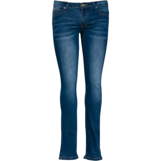 Ladies Urban Stretch Jeans Washed Blue